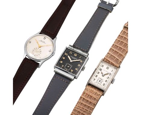 KONVOLUT aus 3 X Vintage Herrenuhr, reparaturbedürftig. bestehend aus:1. DOXA Vintage Herrenuhr. Edelstahl. Mechanisches Hand