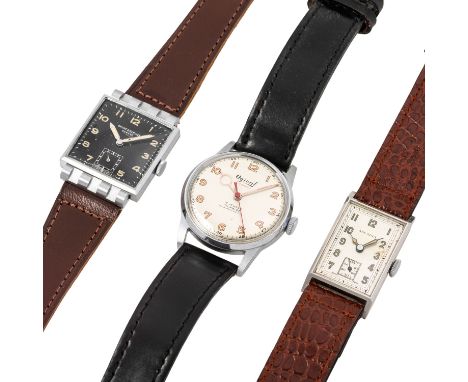 KONVOLUT aus 3 X Vintage Herrenuhr. bestehend aus:1. ARCADIA Vintage Herrenuhr. Edelstahl. Mechanisches Handaufzugswerk, nich
