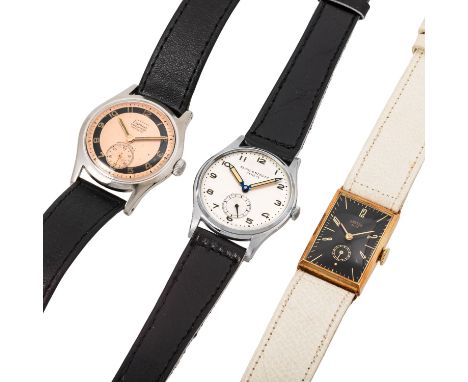 KONVOLUT aus 3 X Vintage Herrenuhr. bestehend aus:1. BAUME & MERCIER Vintage Herrenuhr. Edelstahl. Mechanisches Handaufzugswe