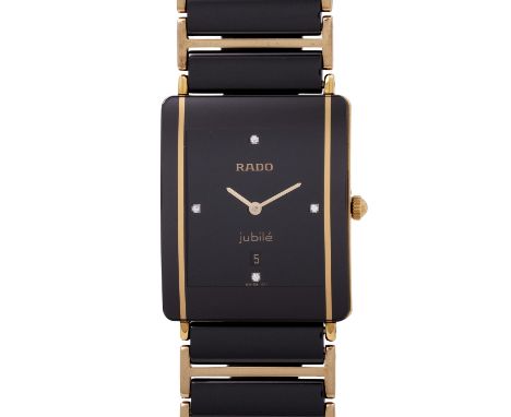 RADO Diastar Jubilè 160.0282.3 Damenuhr. Keramik mit Stahlboden. Quartz-Werk in funktionsfähigem Zustand. Schwarzes Zifferbla