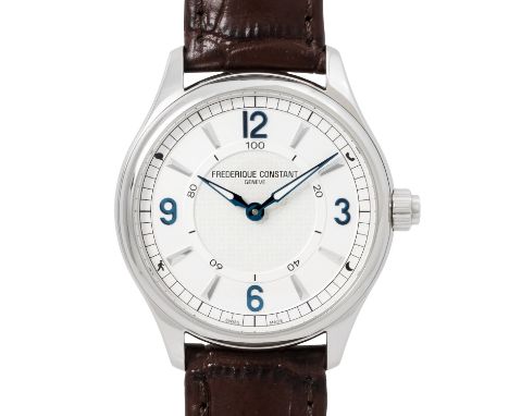 FREDERIQUE CONSTANT "Smartwatch" Ref FC-282AS5B6 Herrenuhr. Box und Papiere. Edelstahl. Quarzwerk in funktionsfähigem Zustand
