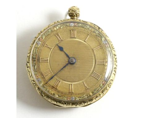 An 18ct Gold Open Faced Pocket Watch, signed Savory & Sons, Cornhill, London, 1838, English lever movement signed and numbere