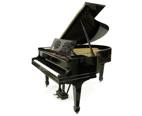 Good O Steinway & Sons 1916 grand piano with Phoenix System adaptation, no. 171274, with tubular metallic action frame, high 