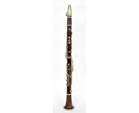Early 20th century rosewood and nickel mounted clarinet