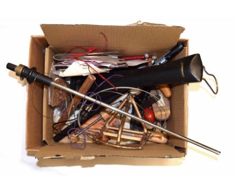 Small selection of violin making tools and fittings