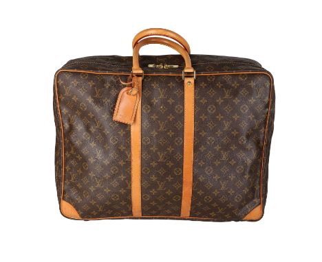 LOUIS VUITTON VINTAGE Weekender "SIRIUS 55", Koll.: 1992, akt. NP.: 1.900,-€. Monogram Canvas Serie mit Rindsleder-Details, g