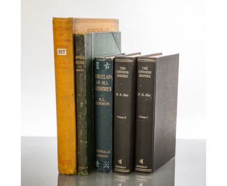 COLLECTION OF REFERENCE BOOKS
with scarcely available volumes: A.W. Franks, Japanese Pottery, London 1880; R.L. Hobson, Porce