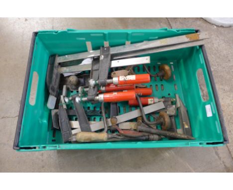 A box of assorted tools