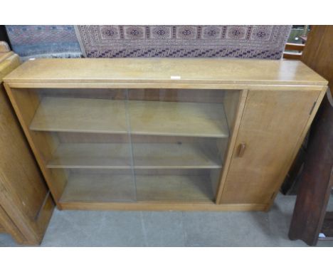 A light oak bookcase