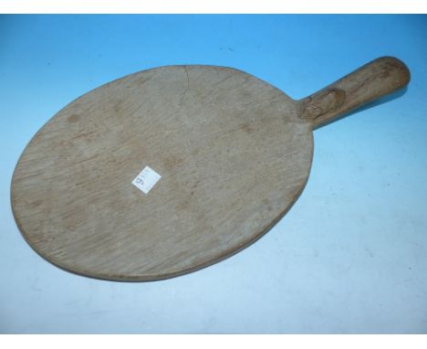 A Mouseman oval cheese dish