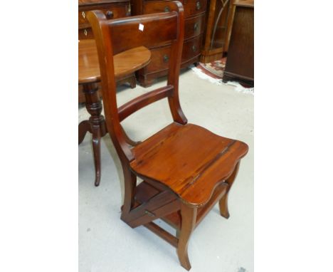 A reproduction library step/chair
