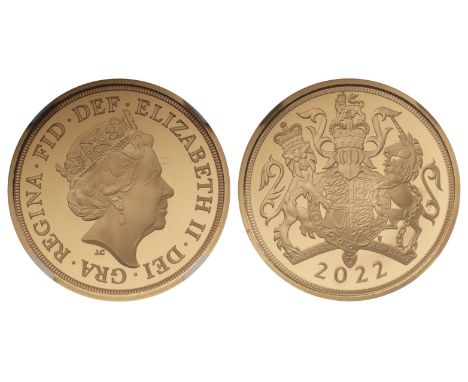 g Elizabeth II (1952-2022), gold proof Half-Sovereign, 2022, Platinum Jubilee issue, crowned head right, JC below for designe