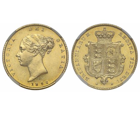 g Victoria (1837-1901), gold Half-Sovereign, 1838, first young head left, type A1, date below, Latin legend and toothed borde