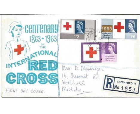 Elspeth Thomas M Whitlam signed to back of 1963 Red Cross FDC. Good Condition. All signed items come with our certificate of 