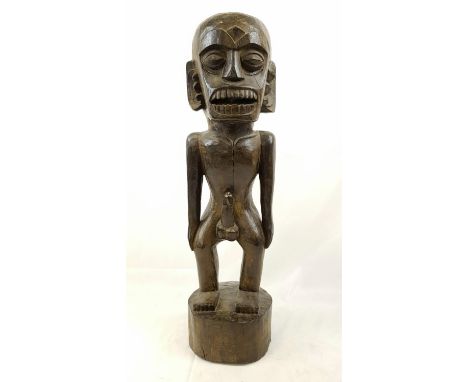 A Vintage, Possibly Antique Hand-Carved African Wooden Fertility Statue. Item is very heavy, so pick up from our Potters bar 