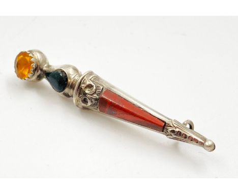 A Scottish Dagger Brooch. 5cm 