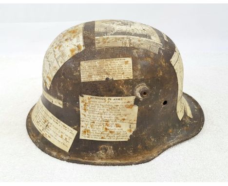 WW1 Tommy Bring Back Trench Art German M16 Stahlhelm Helmet. 