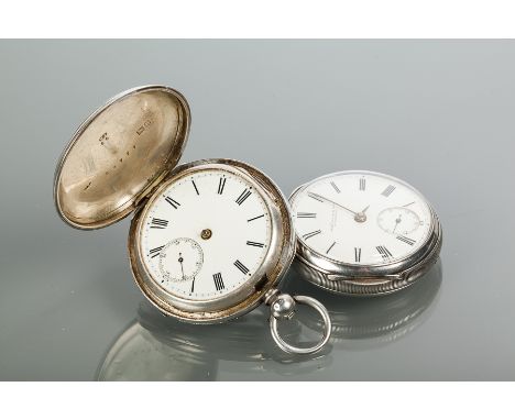 GENTLEMAN'S STERLING SILVER OPEN FACE POCKET WATCH
by Alex Black & Son, Kirkaldy, signed key wind movement numbered 23316, th