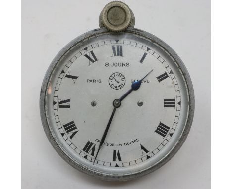 Jaeger 8 jours inter-war period car clock, numbered 201357, working at lotting. Not available for in-house P&amp;P 