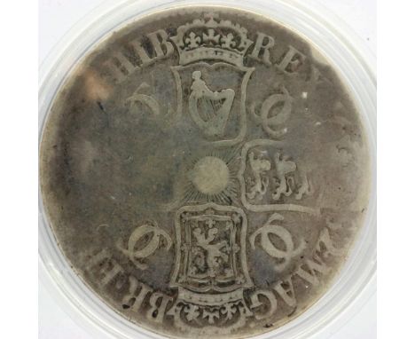 1682 silver crown of Charles II. P&amp;P Group 0 (£5+VAT for the first lot and £1+VAT for subsequent lots) 