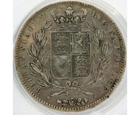 1847 silver crown of Queen Victoria, nEF. P&amp;P Group 0 (£5+VAT for the first lot and £1+VAT for subsequent lots) 