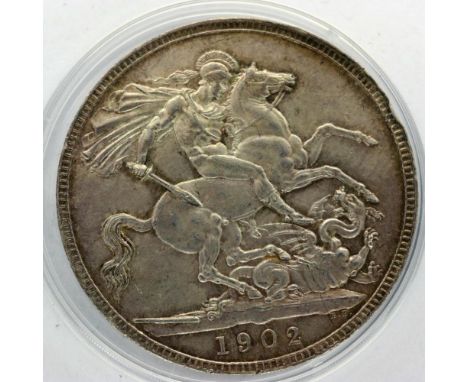 1902 silver crown of Edward VII, EF matte proof. P&amp;P Group 0 (£5+VAT for the first lot and £1+VAT for subsequent lots) 