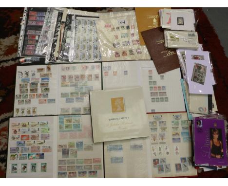 Large British commonwealth stamp collection in three stock albums together with many stock cards, covers, postal history, GB 