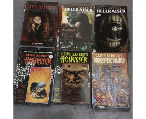 Twenty eight Hell Raiser comics and five Clive Barker graphic novels. P&amp;P Group 2 (£18+VAT for the first lot and £3+VAT f