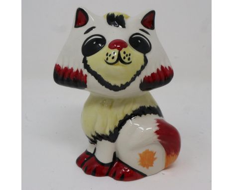 Lorna Bailey cat, Honey, no cracks or chips, H: 12 cm. P&amp;P Group 1 (£14+VAT for the first lot and £1+VAT for subsequent l