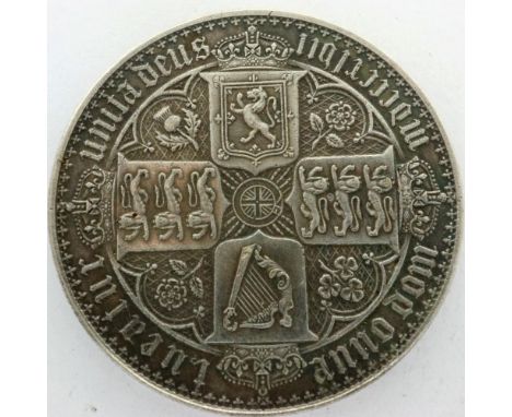 Museum quality replica 1847 silver crown of Queen Victoria, reeded edge. P&amp;P Group 0 (£5+VAT for the first lot and £1+VAT