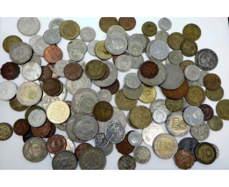 Mixed world coins, mainly central America. P&amp;P Group 1 (£14+VAT for the first lot and £1+VAT for subsequent lots) 