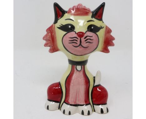 Lorna Bailey cat, Sheba, no cracks or chips, H: 14 cm. P&amp;P Group 1 (£14+VAT for the first lot and £1+VAT for subsequent l