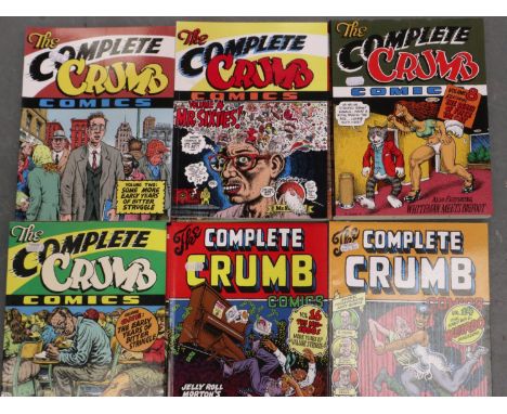 Complete Crumb comics, volumes 1 - 17, missing 11. P&amp;P Group 2 (£18+VAT for the first lot and £3+VAT for subsequent lots)