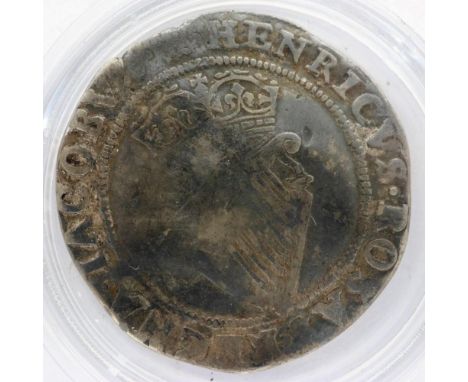 An Irish hammered silver shilling of James I. P&amp;P Group 0 (£5+VAT for the first lot and £1+VAT for subsequent lots) 