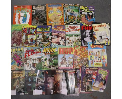 Thirty six mixed adult comics in good condition. P&amp;P Group 2 (£18+VAT for the first lot and £3+VAT for subsequent lots) 