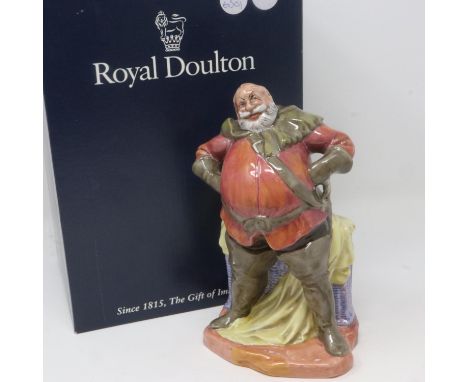 Royal Doulton figurine, Falstaff, no cracks or chips, H: 19 cm. P&amp;P Group 1 (£14+VAT for the first lot and £1+VAT for sub