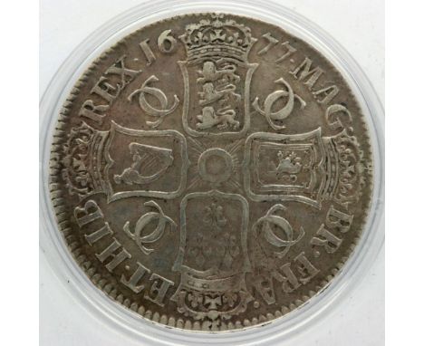 1670 silver crown of Charles II. P&amp;P Group 0 (£5+VAT for the first lot and £1+VAT for subsequent lots) 