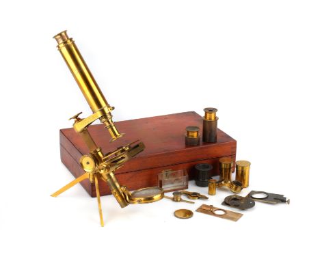 The First Folding Microscope by Smith & Beck, 1847/8, English, dated from the Beck records to late 1847/early 1848, engraved 