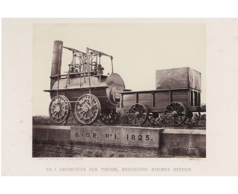 Frith, Francis, No. 1 Locomotive &amp; Tender, Darlington Railway, Frith, Francis, albumen print, c.1880, mounted on period c