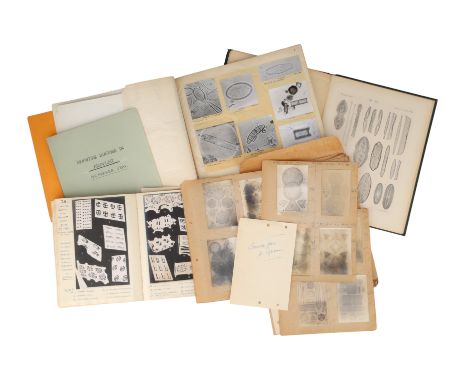 Book - Diatoms, Grove & Strut, Oamaru Deposits, & Others, hand written book by M.E. Parker, Lemington Spa 1956, concerning Oa