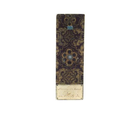 Farrant, R. J., 2 Micro Writing Microscope Slide, English, the slide signed at the bottom of the microwritting 'R. J. Farrant