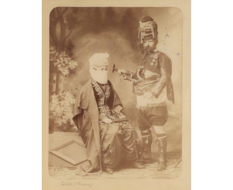 Rubellin, Alphonse, Turkish Lady and the Zeibeck, Rubellin, Alphonse, albumin print, c.1870, image shows a woman in tradition