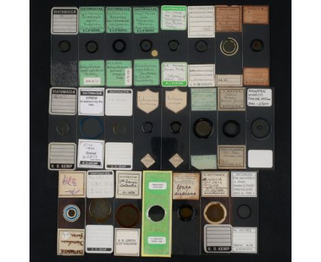 Collection of Microscope Diatom Slides, Klaus Kemp Collection Collection of Group slides &amp; Type Slides from the Collectio