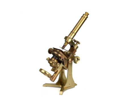 Large Ross No.1 Compound Microscope, English, c.1854, engraved to the back of the foot 'A ROSS LONDON 567' the microscope sta