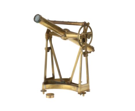 Astronomical Transit Instrument, Schmalcalder, London, English, c. 1840, signed in script along the vernier arm ‘Schmalcalder