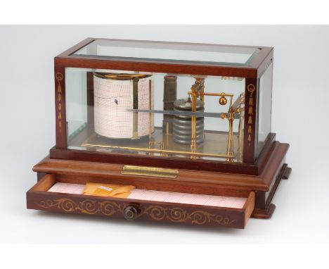 A Very Fine Table Barograph By Callaghan, English, c.1900, engraved to the top plate ''CALLAGHAN &amp; Co, 23 New Bond Street