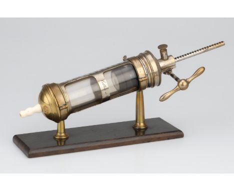 A Dieulafoy Aspirator, French, c.1890, engraved 'Aspirateur Dieulafoy, Collin et Cie' with a retail engraving for 'Salt & Son