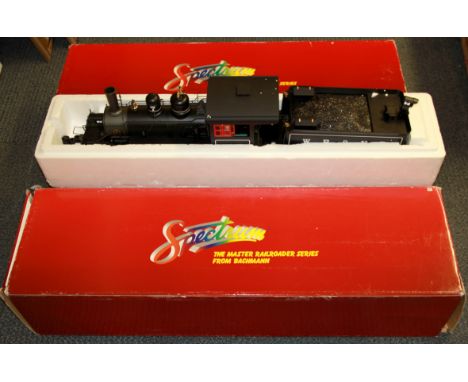 Three boxed Spectrum The Master Railroader Series models by Bachmann: 'Kansas Central', 'Meadow River Lumber Company #7' and 