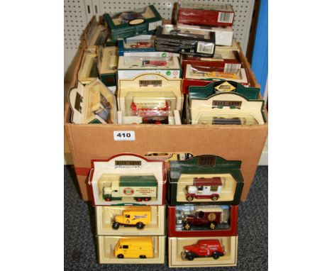 A large box of 100 Lledo and other diecast model vehicles.