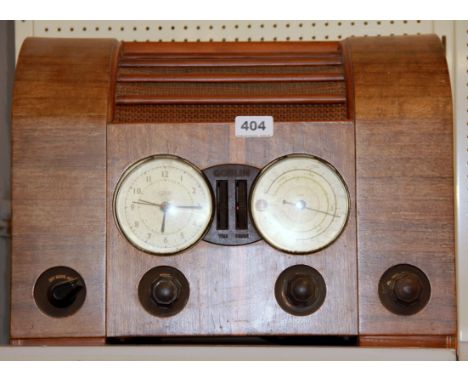 A vintage Goblin radio clock, size 44 x 34cm.